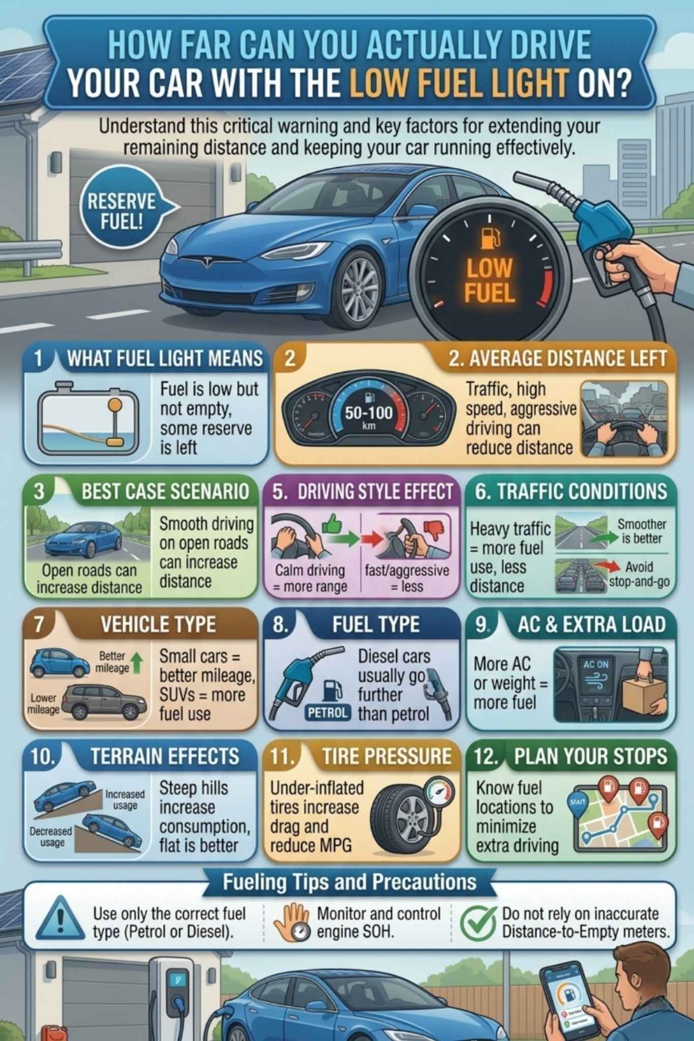 How Far Can You Actually Drive Your Car With The Low Fuel Light On?