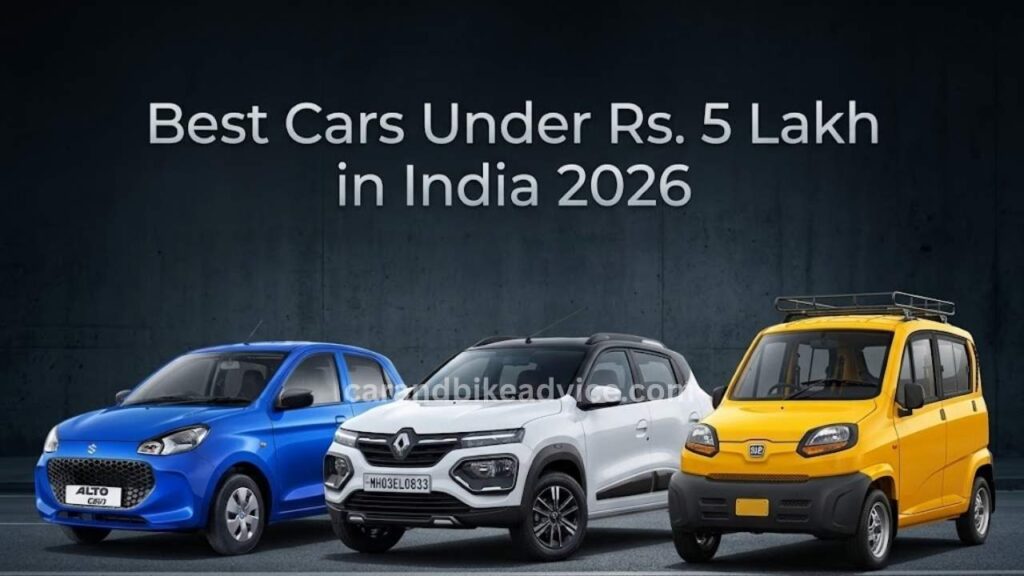 Best Cars Under Rs. 5 Lakh in India 2026
