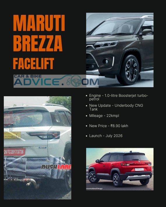 New 2026 Maruti Brezza Facelift